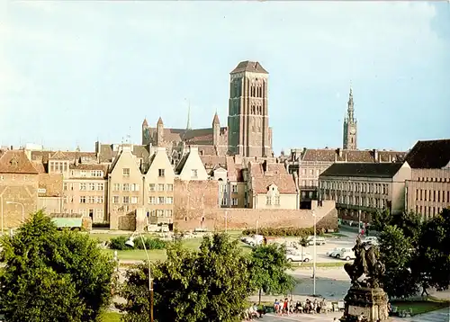 AK, Gdańsk, Danzig, Targ Drzewny, Baummarkt, 1973