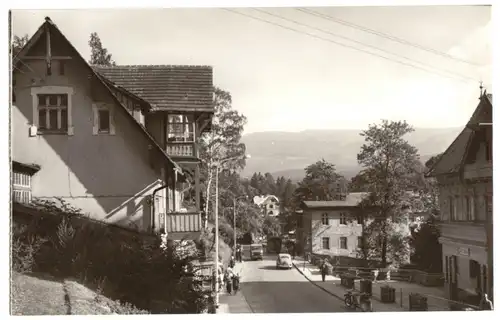 AK, Szklarska Poręba, Schreiberhau, Ulica Jednosci Narodu, um 1965