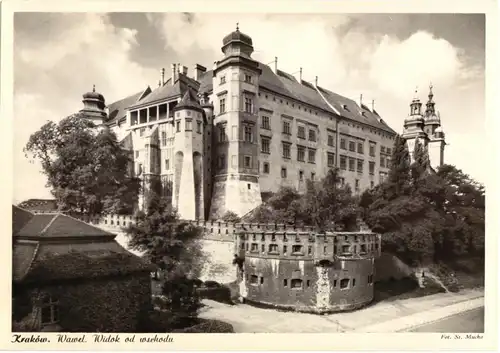 AK, Kraków, Krakau, Wawel - Widok od wschodu, Wawel - Ostansicht, um 1962