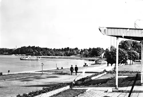 AK, Ostróda, Osterode i. Ostpr., Bulwar nad Jeziorem Drweckim, Seepromenade 1970