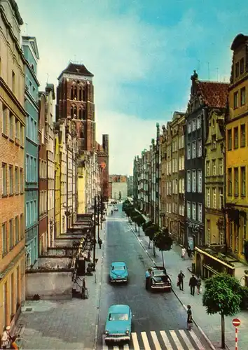 AK, Gdańsk, Danzig, Ulica Piwna, Piwna Straße, 1969