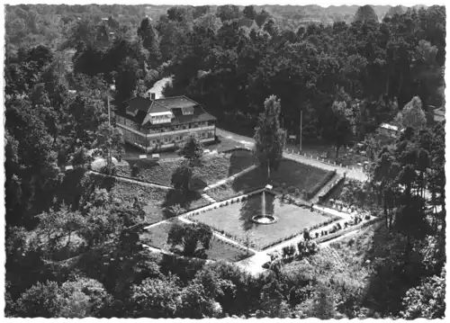 AK, Hitzacker Elbe, Kurhotel Waldfrieden, Luftbildansicht, um 1962