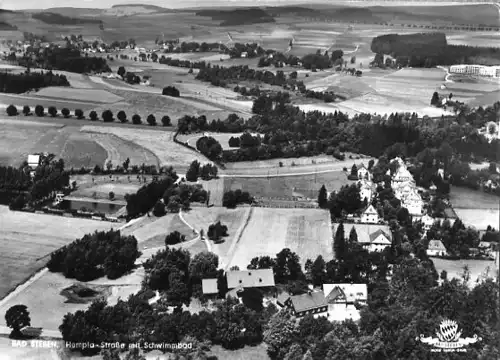 AK, Bad Steben, Luftbild, Hempla-Str., ca. 1969