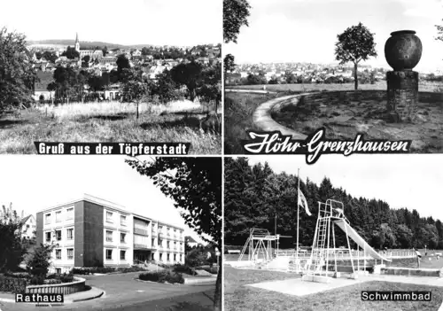 AK, Höhr-Grenzhausen, vier Abb., um 1973