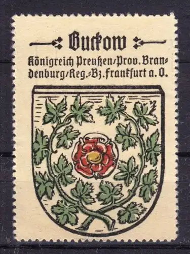 Werbemarke, Kaffee HAG, Buckow, Prov. Brandenburg, Reg.-Bz. Frankfurt a.O.