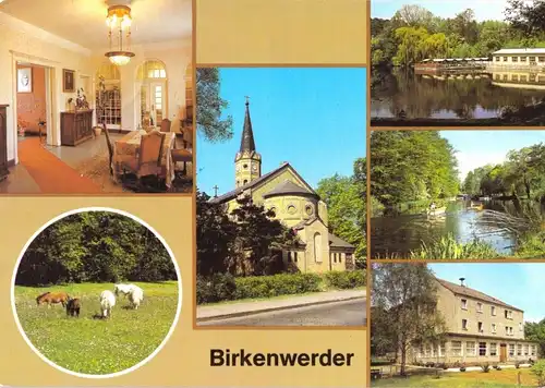 AK, Birkenwerder Kr. Oranienburg, sechs Abb., gestaltet, 1986