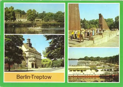 AK, Berlin Treptow, vier Abb., 1988