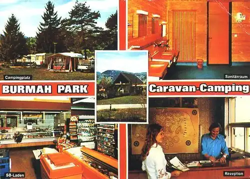 AK, Bad Feilnbach, Burmah-Park, Caravan Camping, 1974