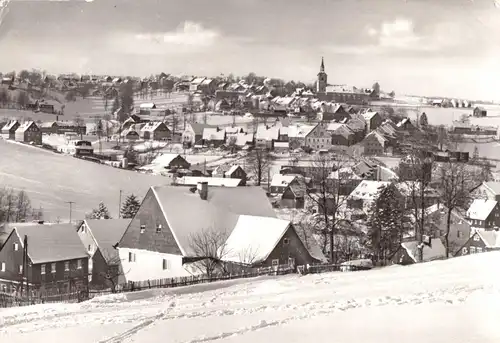 AK, Jöhstadt Kr. Annaberg, winterliche Teilansicht, 1984