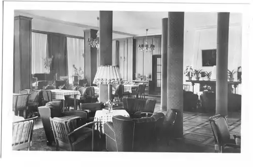 AK, Oberhof Thür. Wald, Thälmann-Haus, Restaurant, 1953