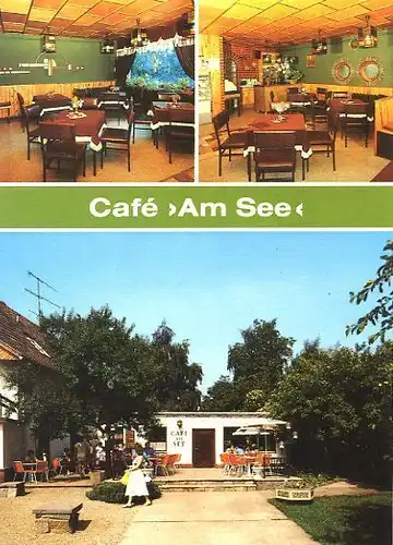 AK, Goyatz, Kr. Lübben, Café "Am See", 3 Abb., 1990