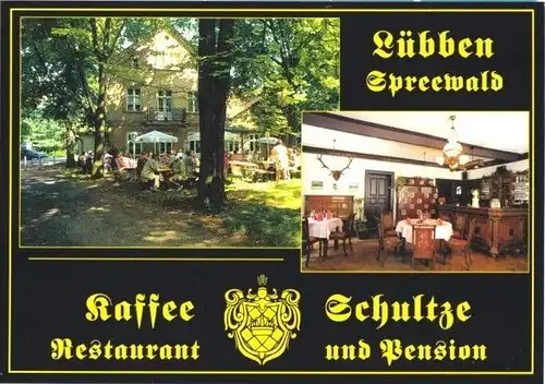 AK, Lübben, Kaffee Schultze, Pension, um 1998