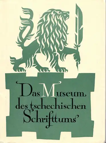Dvorácek, Jaroslav; Das Museum des tschechischen Schrifttums, 1959