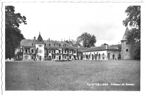 AK, Céligny, GE, Chateau de Bossey, um 1958