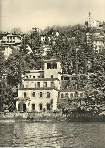 AK, Castagnola-Lugano, La "Glorietta", Villa Favorita, um 1960