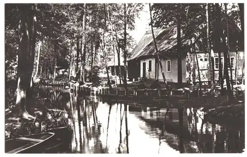 AK, Lehde im Spreewald, Wohnhäuser, 1959