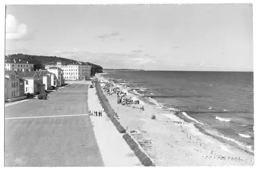 AK, Ostseebad Heiligendamm, Strand, Gesamtansicht, 1960