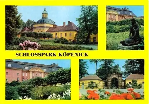 AK, Berlin Köpenick, Schlosspark, 4 Abb., 1985