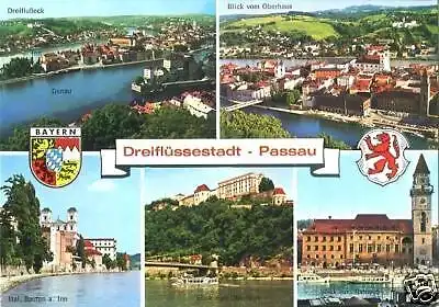 AK, Passau, fünf Abb., 1986