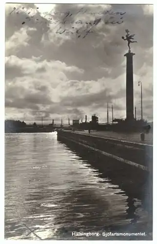 AK, Helsingborg, Sjöfartsmonumentet, 1931