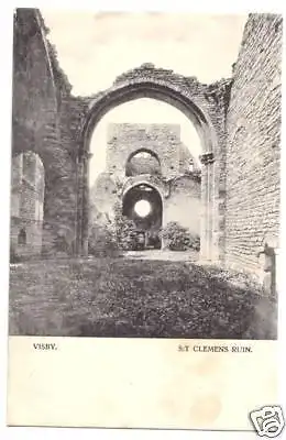 AK, Visby, Wisby, St. Clemens Ruin, um 1912