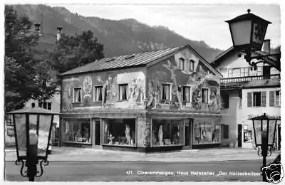 AK, Oberammergau, Haus Heinzeller, 1960