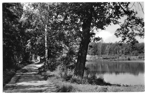 AK, Schmannewitz Kr. Oschatz, Am alten Teich, 1966