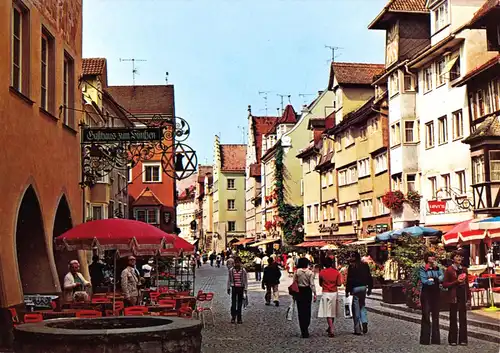 AK, Lindau am Bodensee, Fussgängerzone, belebt, um 1994