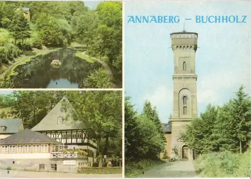 AK, Annaberg - Buchholz Erzgeb., drei Abb., 1963