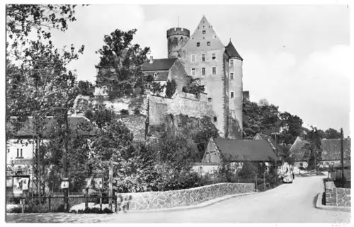 AK, Gnandstein Kr. Geithain, Blick zur Burg, 1962