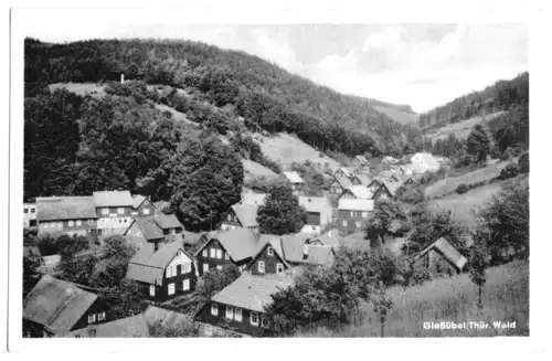 AK, Gießübel Thür. Wald, Teilansicht, 1957