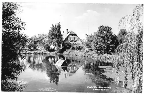 AK, Gernrode Harz, Gaststätte Bückemühle, Echtfoto, um 1960