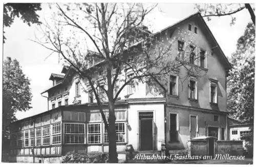 AK, Altbuchhorst Kr. Fürstenwalde, Gasthaus am Möllensee, 1956