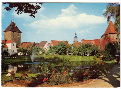 AK, Altdorf b. Nürnberg, Stadttürme mit Anlage am Roßweiher, 1968