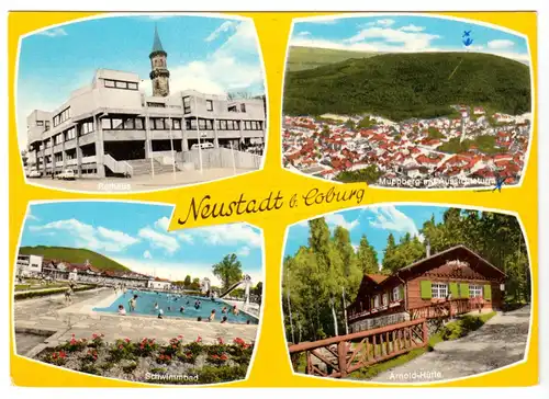 AK, Neustadt bei Coburg, vier Abb., um 1972
