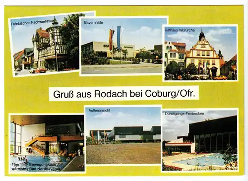 AK, Rodach bei Coburg Ofr., sechs Abb., um 1985