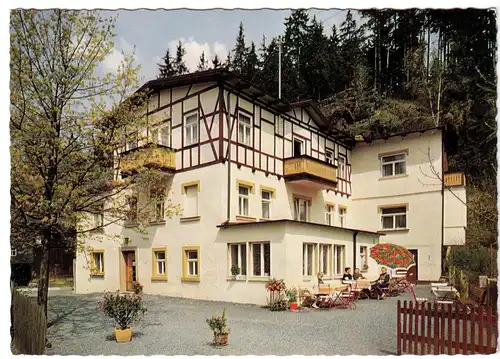 AK, Hölle im Frankenwald, Pension Herbolzheimer, um 1976