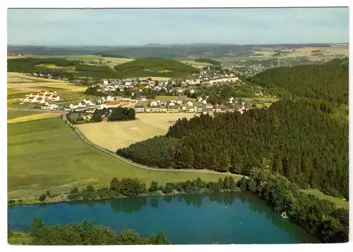 AK, Lichtenberg im Frankenwald, Luftbildansicht, um 1970
