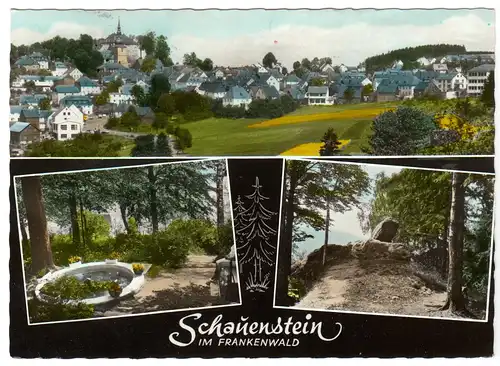 AK, Schauenstein im Frankenwald, drei Abb., gestaltet, 1977