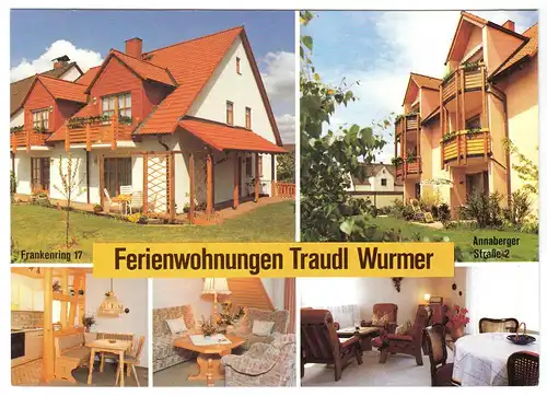 AK, Staffelstein, Ferienwohnungen Traudl Wurmer, fünf Abb., um 1995