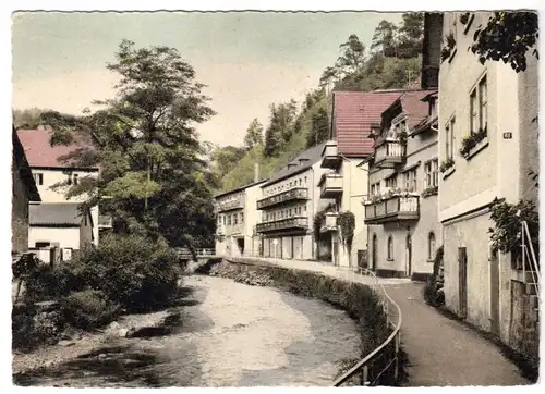 AK, Bad Berneck im Fichtelgeb., An der Oelschnitz, um 1959