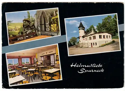 AK, Sparneck im Fichtelgeb., Gaststätte "Heimatliebe", drei Abb., um 1964