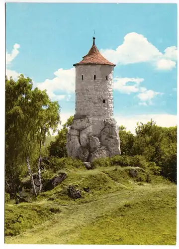 AK, Waischenfeld, Fränk. Schweiz, Turm, um 1970