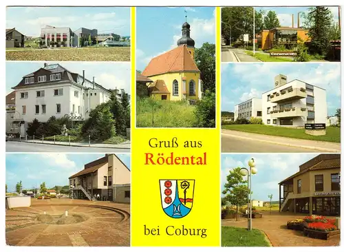 AK, Rödental bei Coburg, sieben Abb., gestaltet, 1984