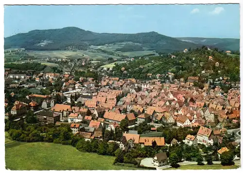 AK, Hersbruck Frankenalb, Luftbildansicht, 1974