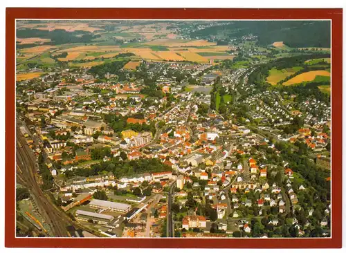 AK, Marktredewitz, Luftbildtotale, um 1987