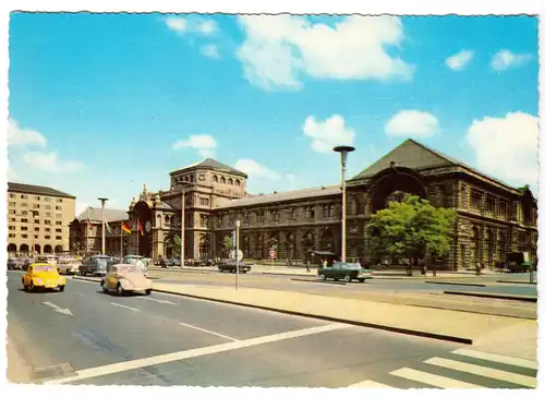 AK, Nürnberg, Hauptbahnhof, um 1967