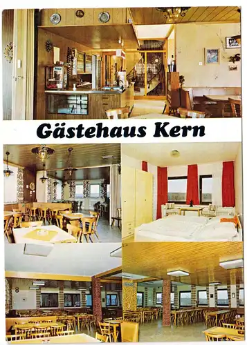 AK, Münchsteinach-Neuebersbach 2, Gästehaus Kern, fünf Abb., 1979