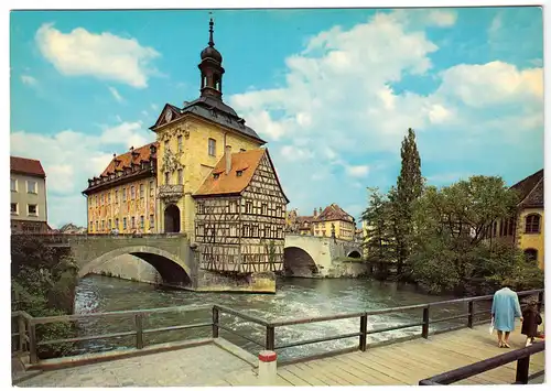 AK, Bamberg, Altes Rathaus, um 1968