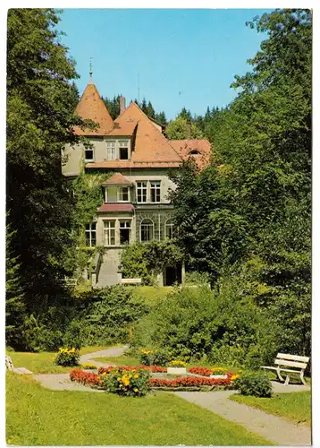 AK, Wirsberg im Fichtelgeb., Frankenwald-Sanatorium, Goldene Adlerhütte, um 1975